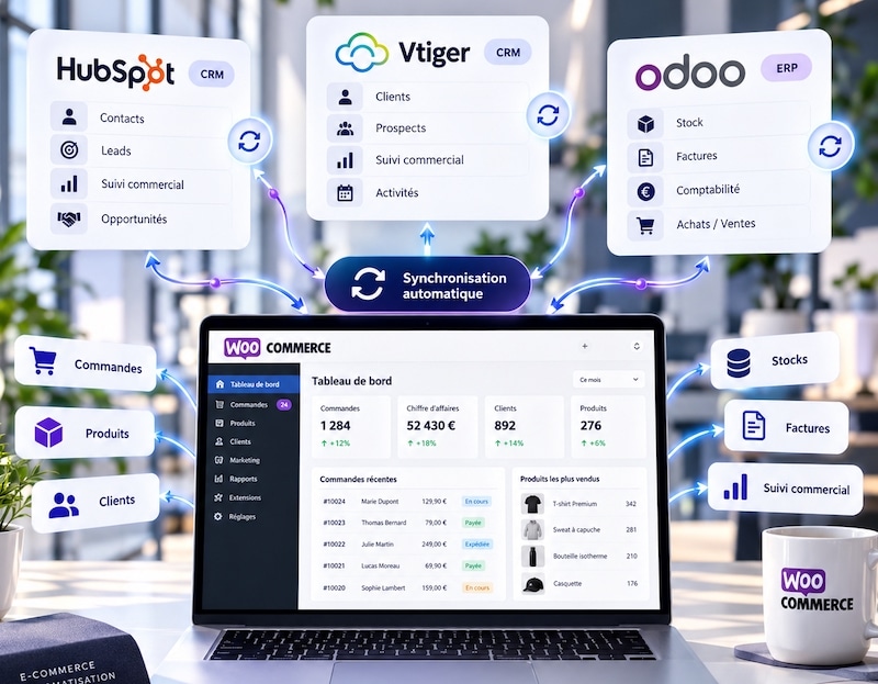 connexion woocommerce crm