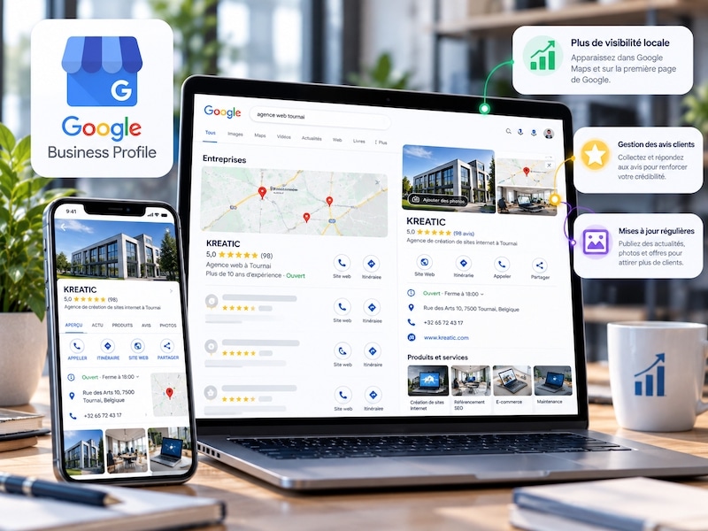 gestion fiche google belgique