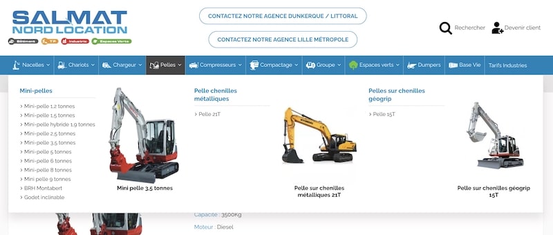 site web catalogue belgique